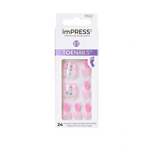 imPRESS TOENAILS Pink • Brave Hearts - Picture 1 of 5